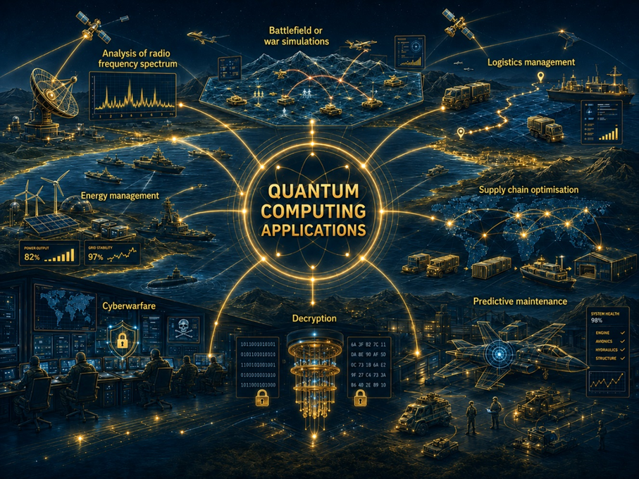 Quantum computing applications across defence and infrastructure